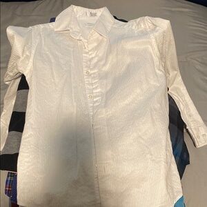 Calvin Klein Cream Slim Fit Blouse